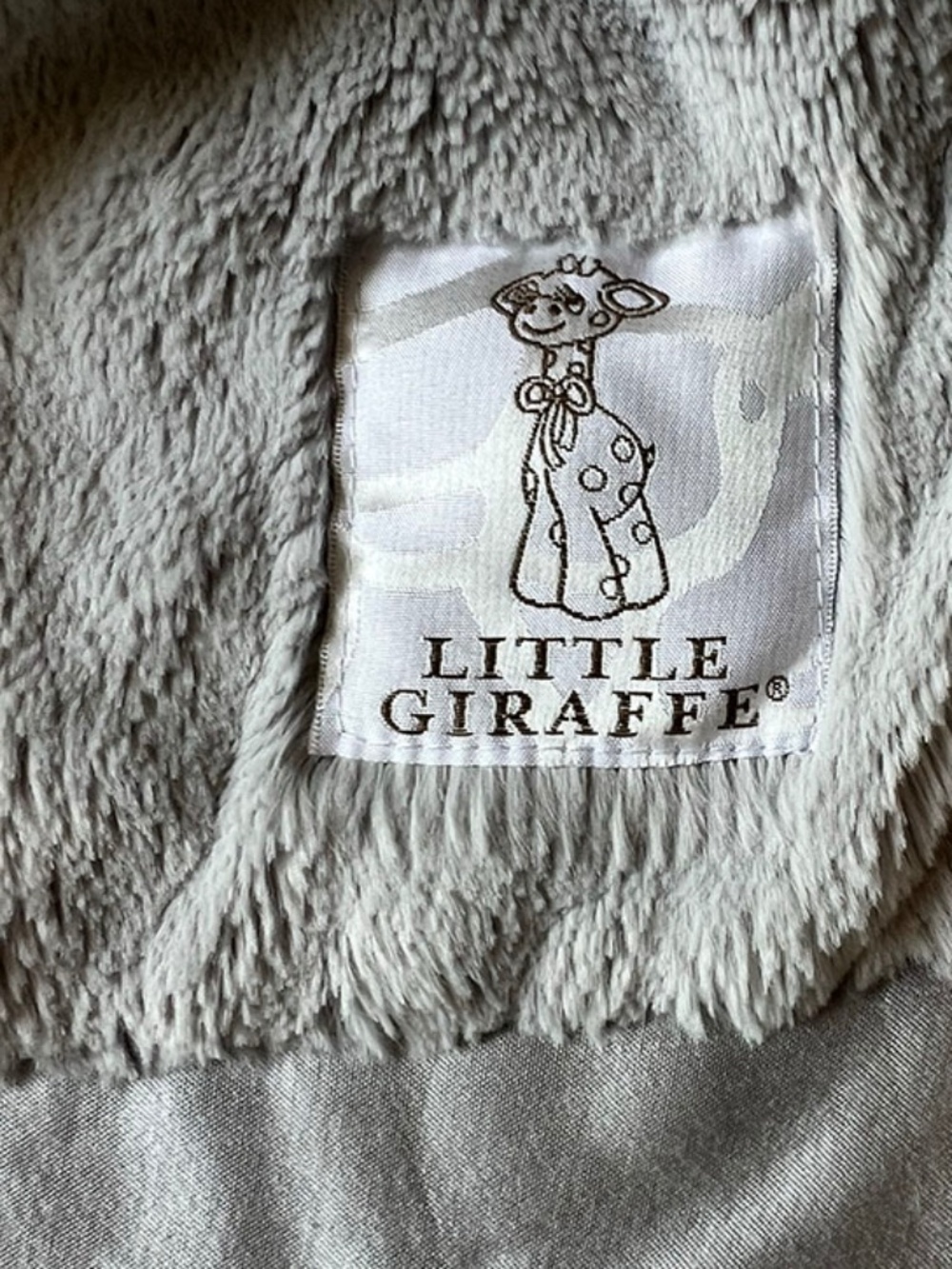 Little Giraffe Luxe Baby & Toddler Blanket - Silver - (29" x 35")